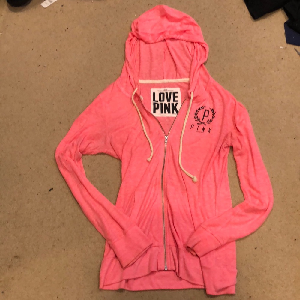 PINK zip up sweatshirt