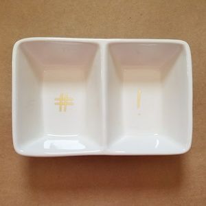 Rae Dunn GOLD # / ! desk dish