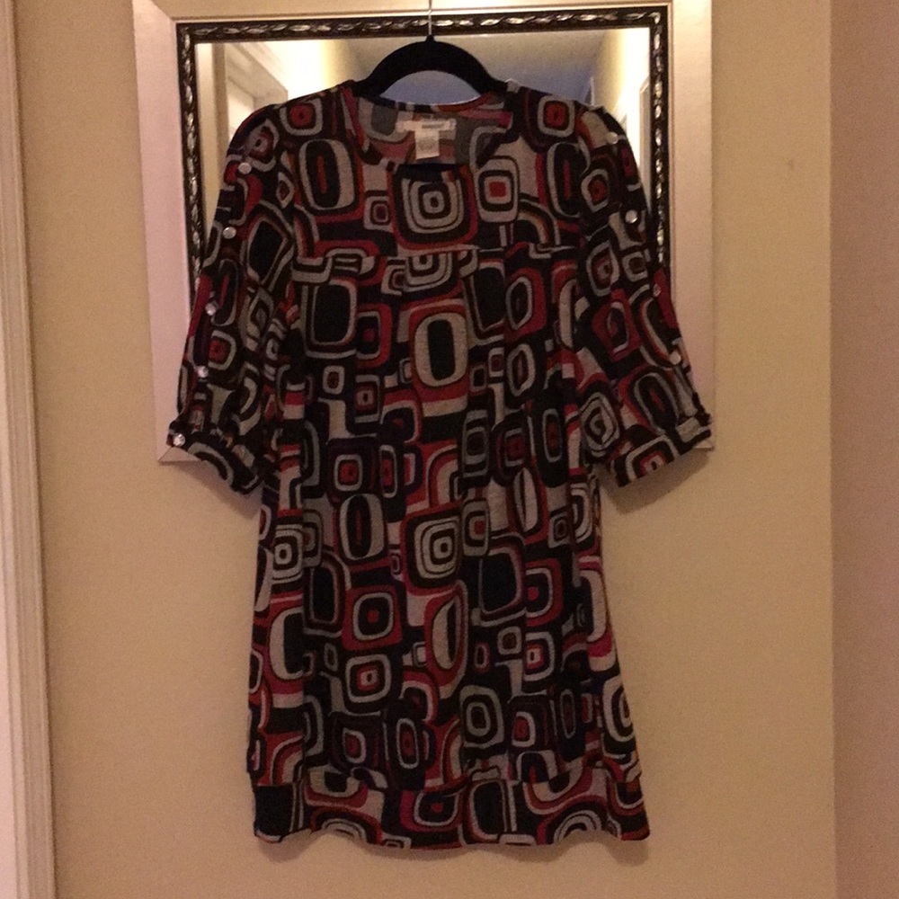 Fun sweater dress with detailed sleeves