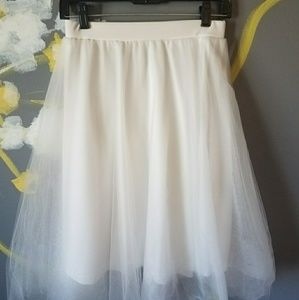 White Toole Skirt