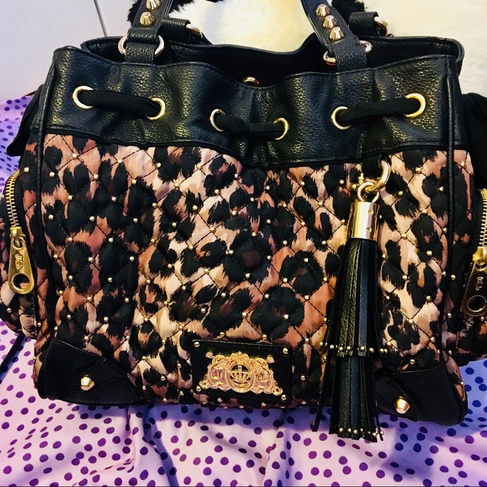 Juicy Couture Daydreamer leopard handbag satchel