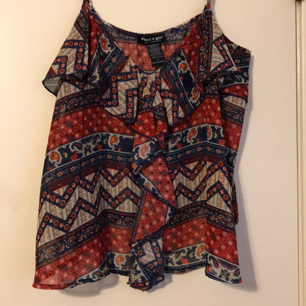 Super cute patterned tank top