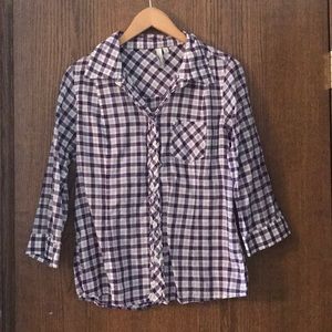 Fossil Plaid Shirt