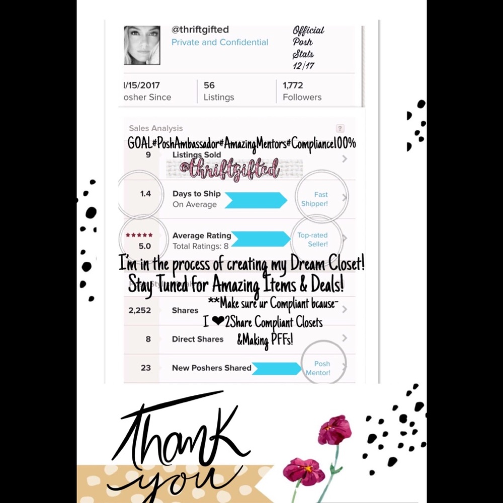 💎My Official Posh Stats 12/17💎#GROWINGSTRONG
