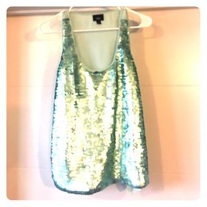 Teel sequence racer back blouse