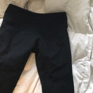 Fabletics Cropped Black Leggings