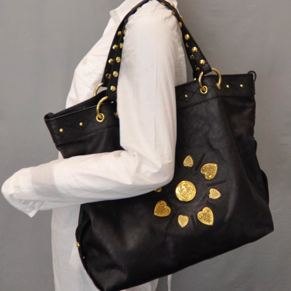 Gucci Black Leather Tote Irina