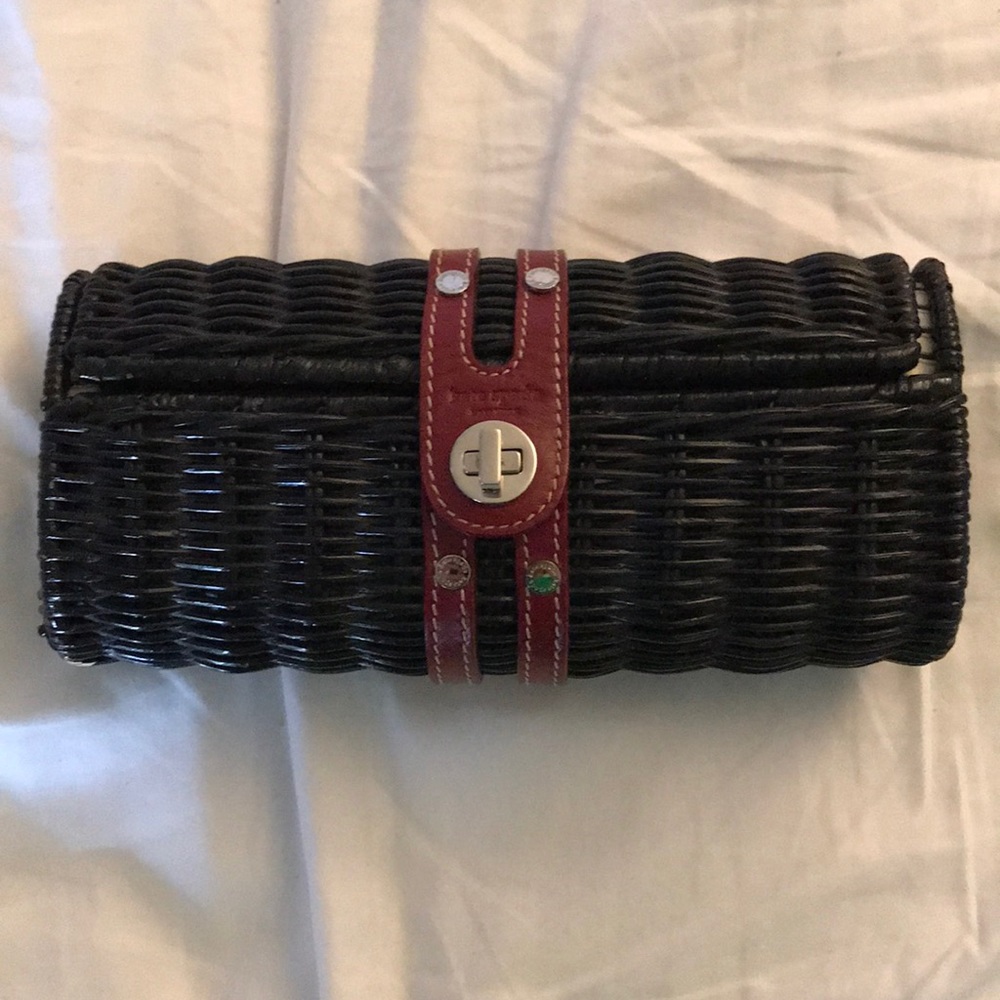 Small Kate Spade Basket/Wicker Clutch