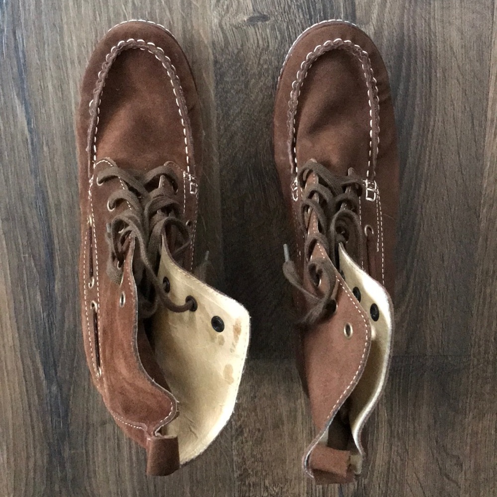 Johnston & Murphy wedge booties