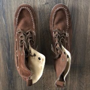 Johnston & Murphy wedge booties