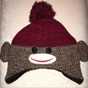 🎄 Adult Sock Monkey Hat. Very cute and soft 🎁