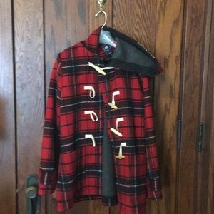 Gap tartan toggle peacoat - M -Never Worn