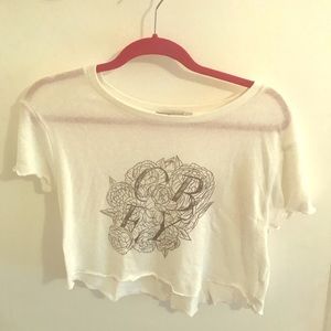 Obey White Top - Size Large