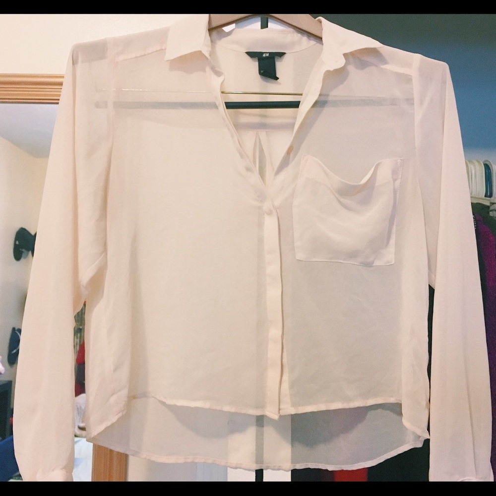 Blush cropped blouse 💖