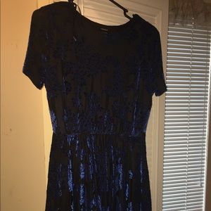 Forever 21 velvet shirt dress