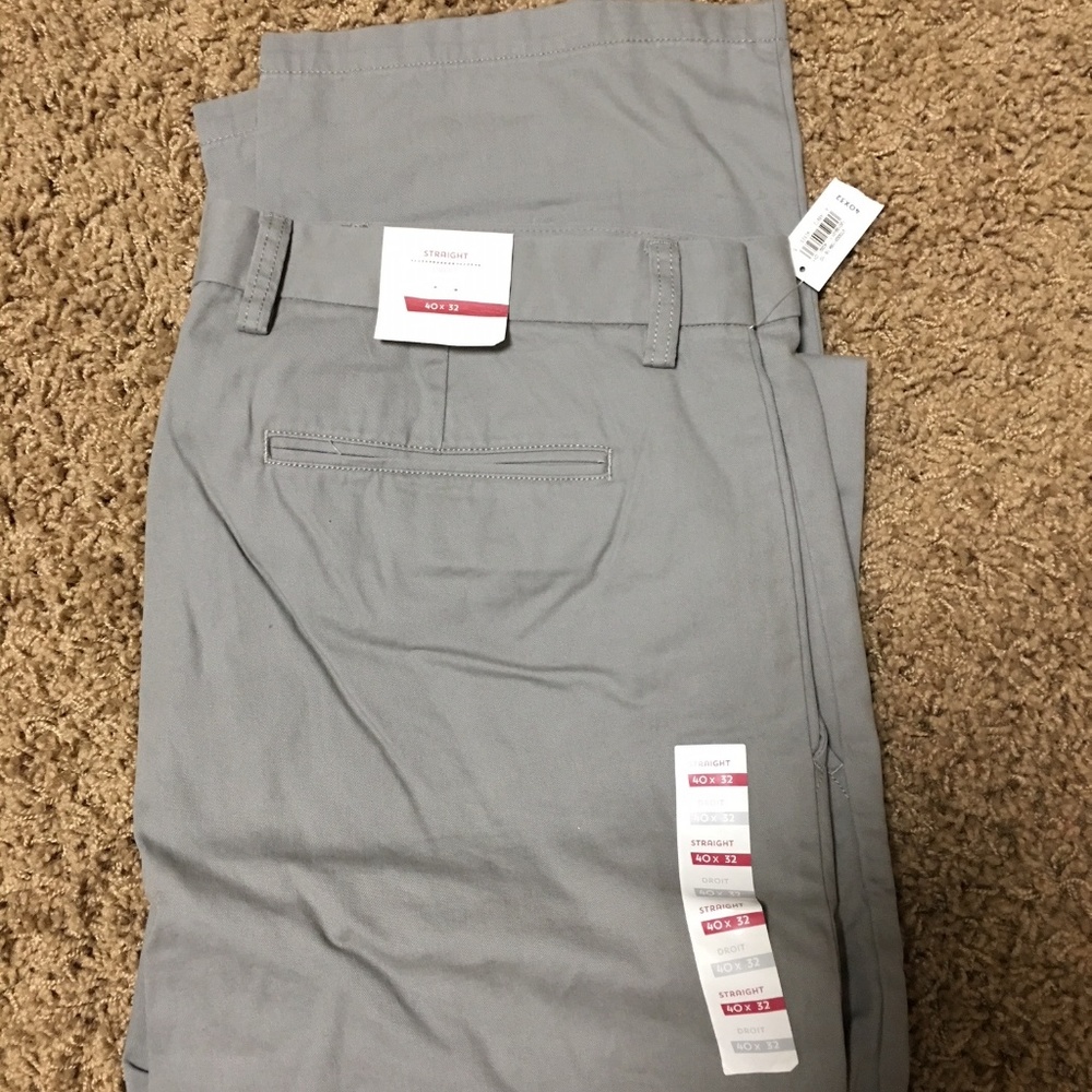 3 PAIR OLD NAVY MENS PANTS 40X32 GREY NAVY BLACK