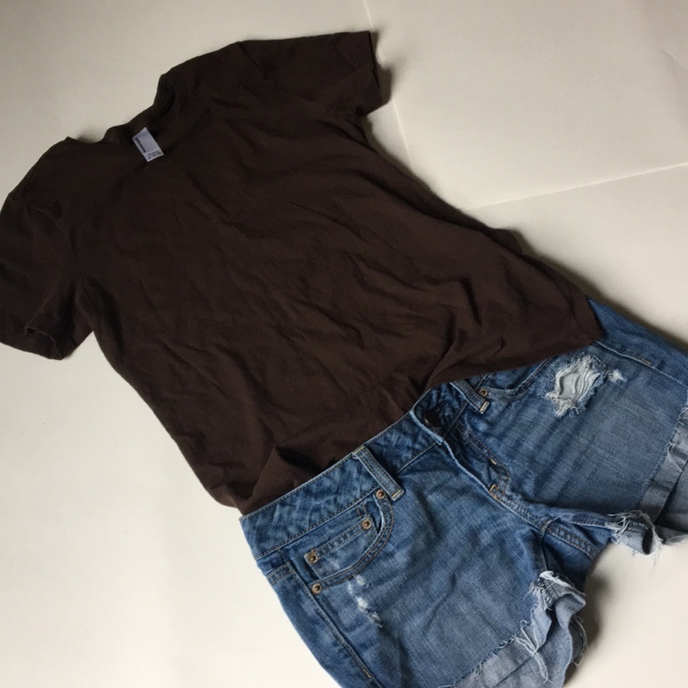 American Apparel brown tee