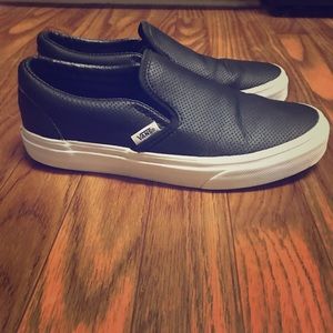 Black slip on vans