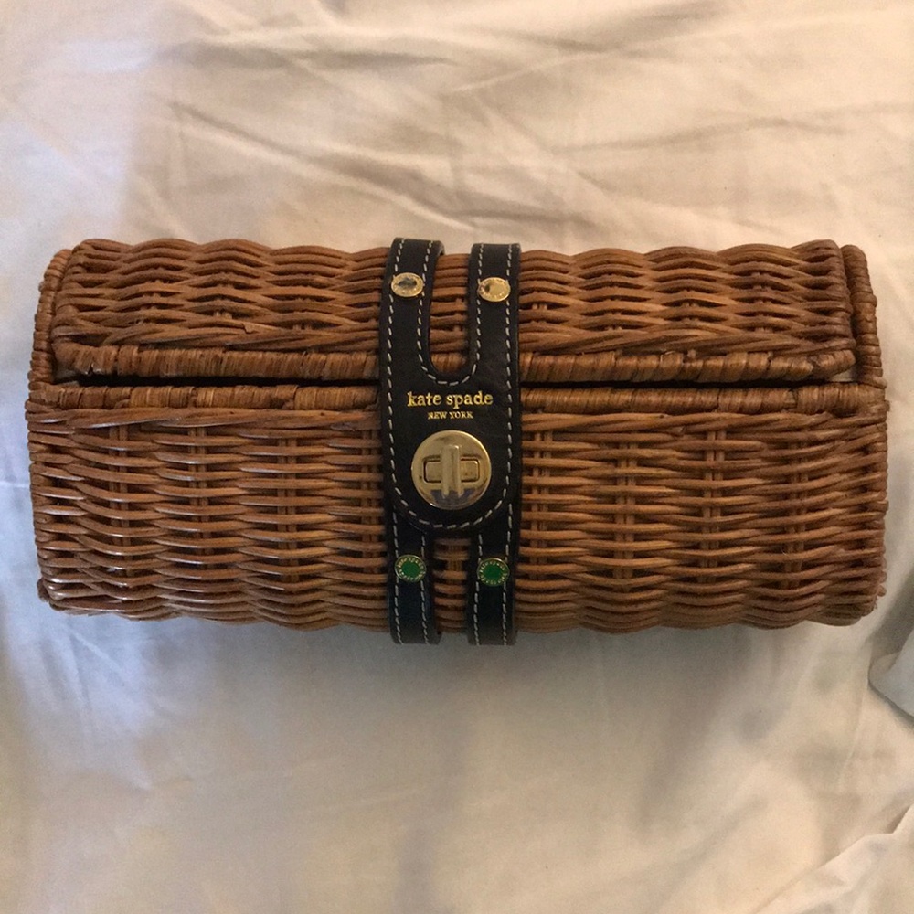 Kate Spade Basket/Wicker Clutch