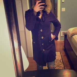 Luii Brand 100% Wool Purple Tailored Jacket