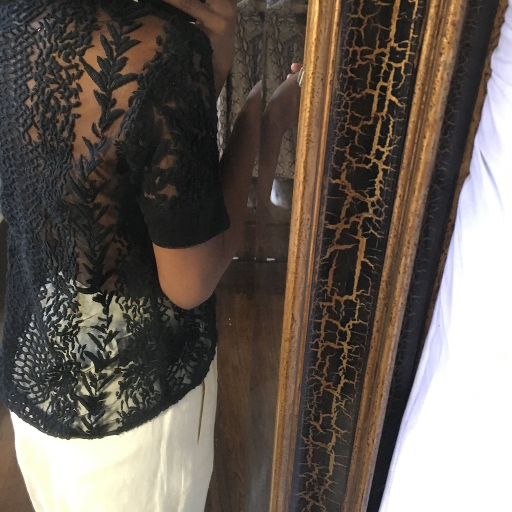 All Saints Embroidered Top