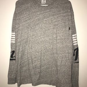 VS PINK grey long sleeve tee