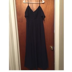 Lulu size L petite navy blue dress