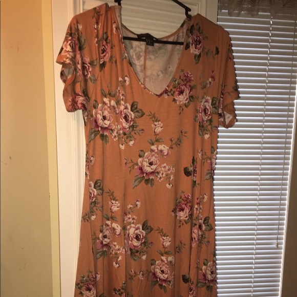 Forever 21 Plus Size flared shirt dress - Picture 1 of 5