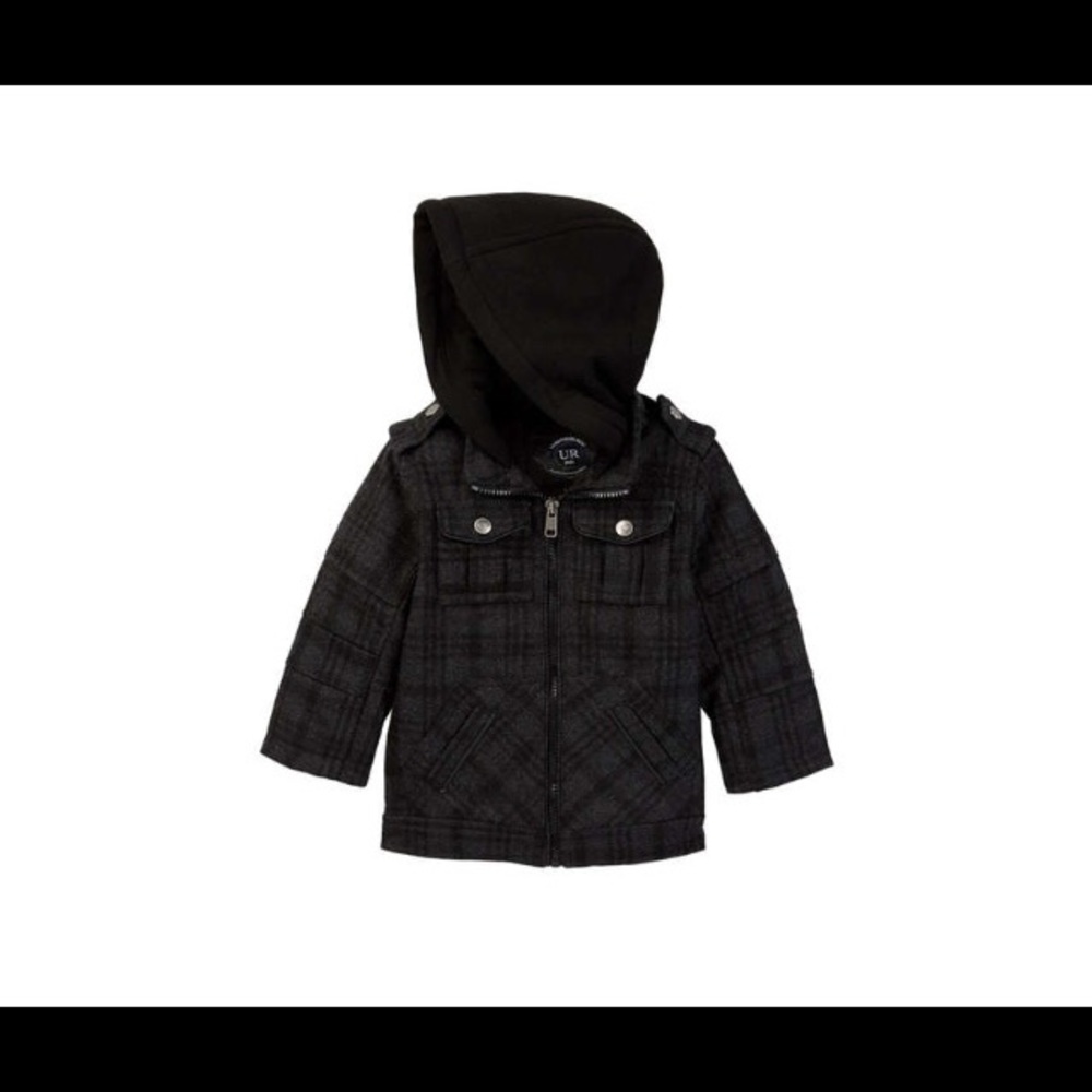 Boys plaid winter coat