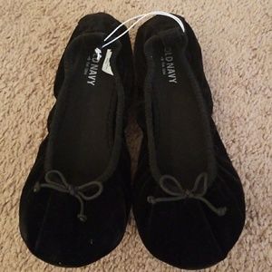 Shoes flats never worn velvet