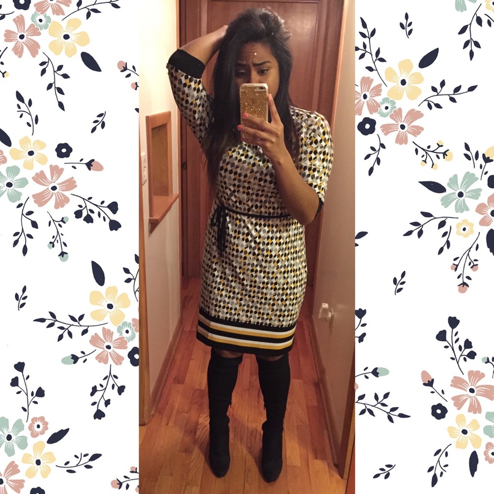 Liz Claiborne Patterned Sheath Dress