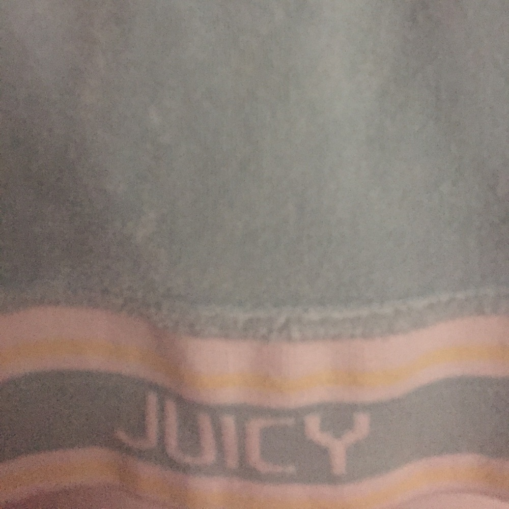Juicy Couture baby blue hooded zip-up. Size M. - Picture 4 of 4