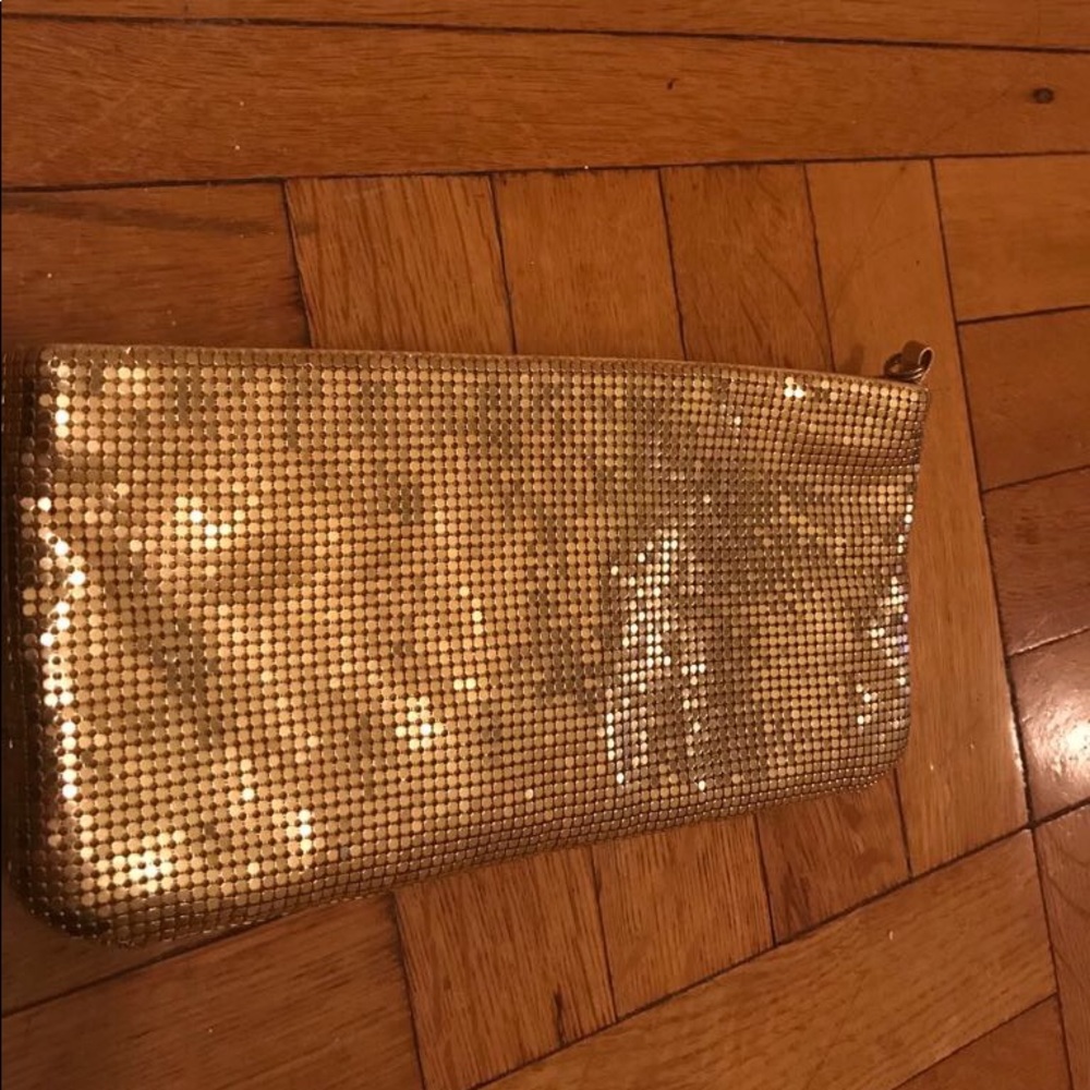Vintage Guess (from the 80s) gold mesh clutch