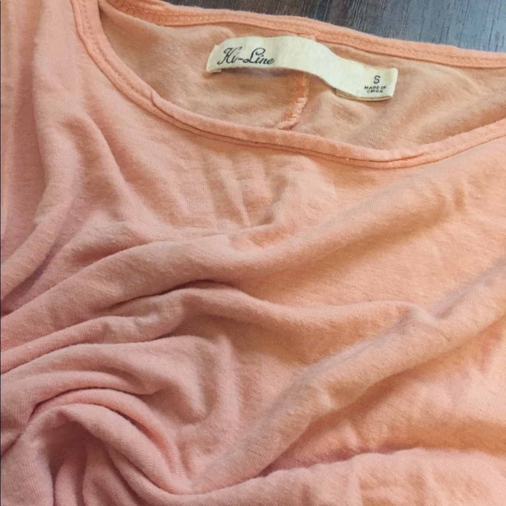 Madewell Hi-Line Peach Tee