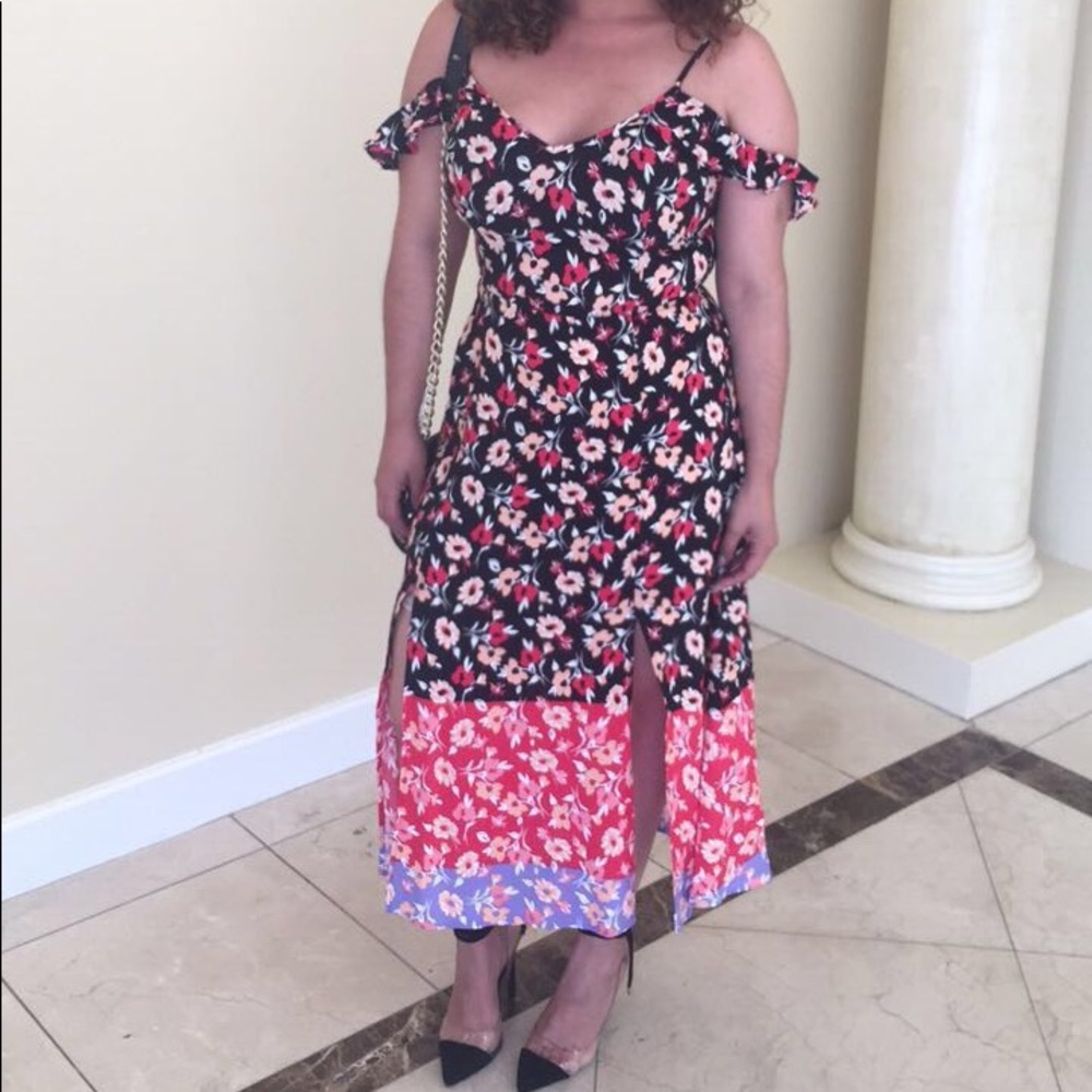 Black off the shoulder dress