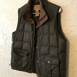 Men’s LL Bean Upcountry Waxed Cotton Down Vest