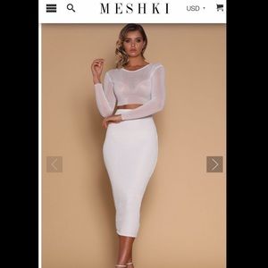 Alize midi skirt from meshki boutique XS