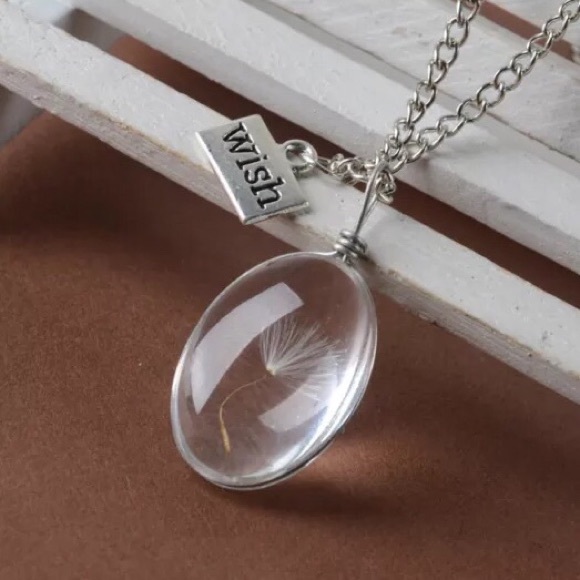 REAL Dandelion Seed, Wish Necklace - Picture 5 of 5