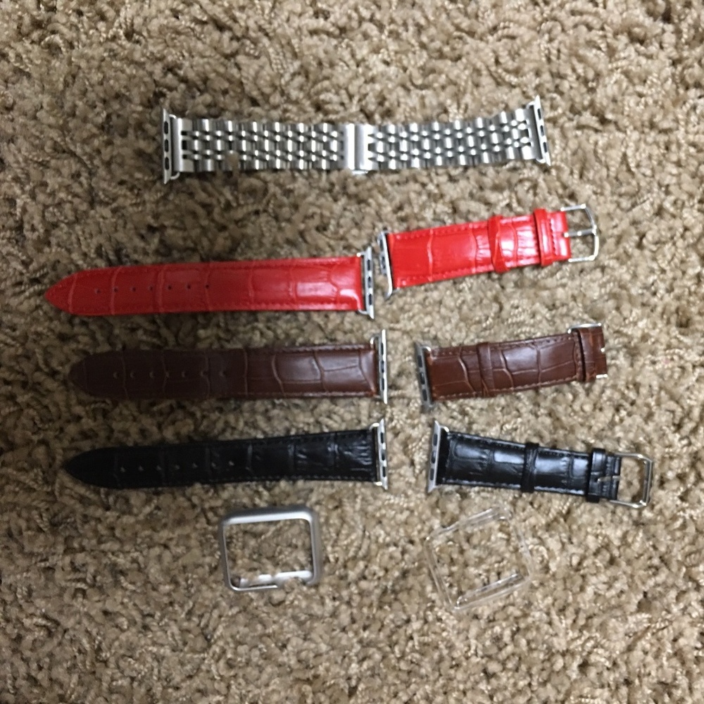APPLE IWATCH SERIES 1- 4 bands and 2 bumper guards