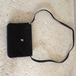 Paloma Picasso Black Suede Handbag