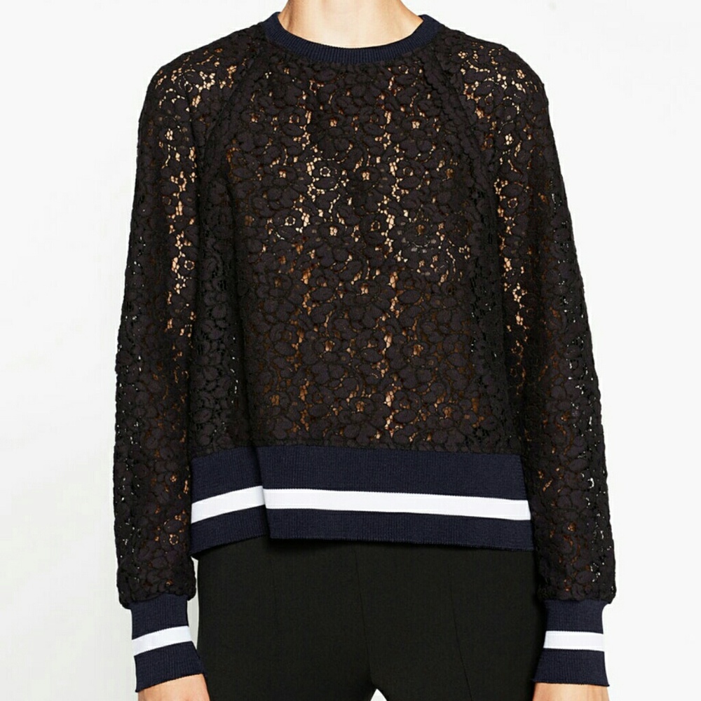 Zara Lace Pullover