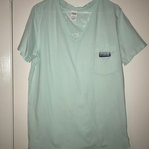 VS Pink v neck campus tee