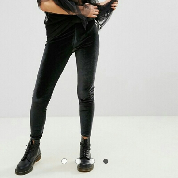 ASOS Curve Pants - ASOS Curve Velvet Leggings 14L