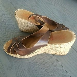 Michael Kors wedge espadrille sandals