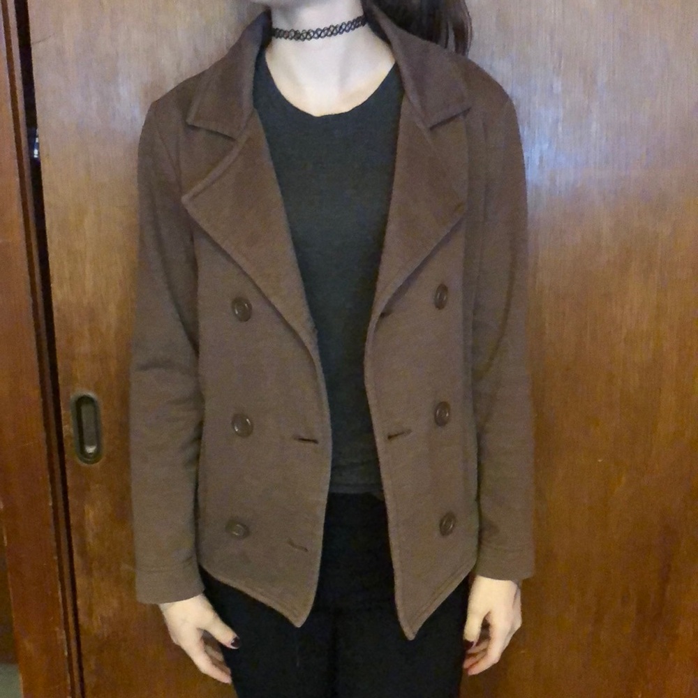 Vintage Brown Pea Coat