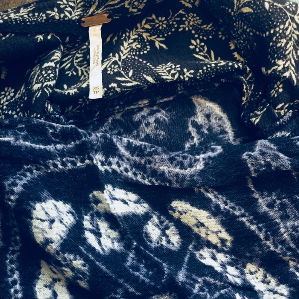 Free People Blue Top