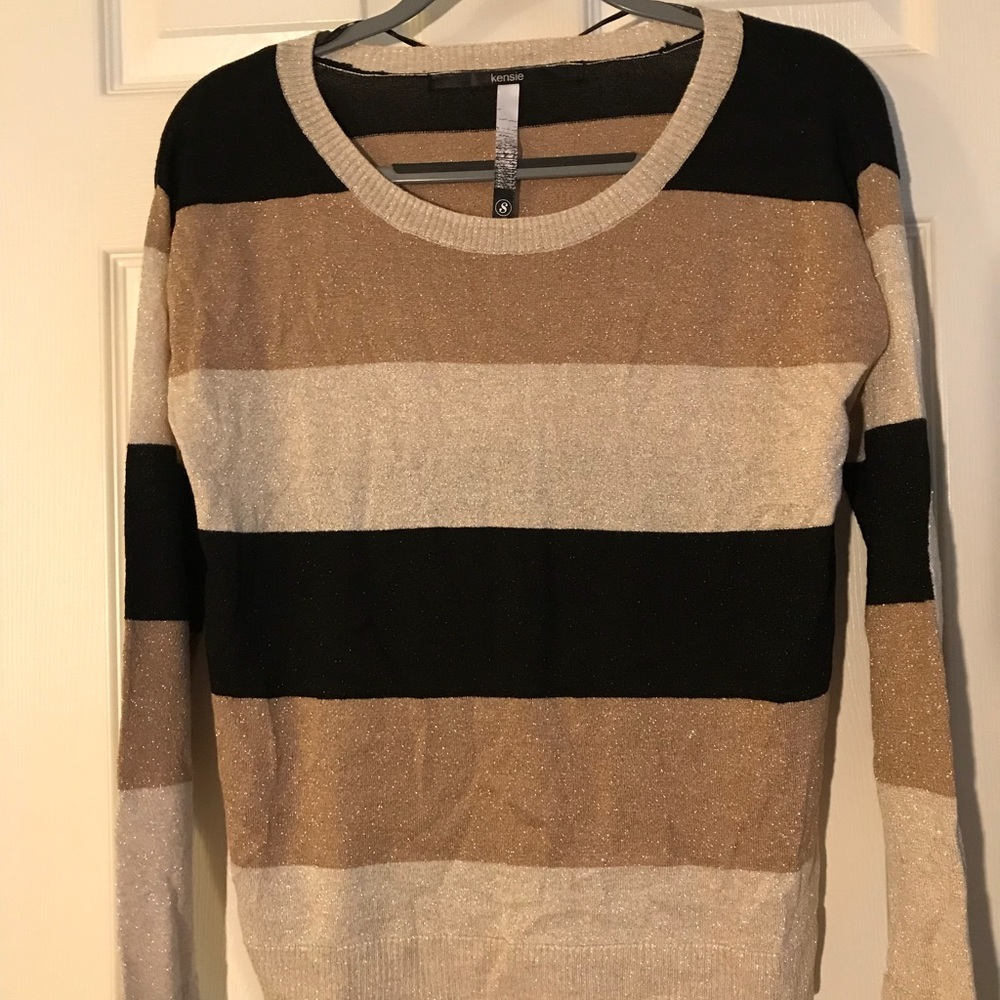 Kensie Glittery Knit Sweater