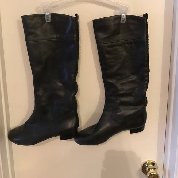 Leather knee high boots - Picture 1 of 8
