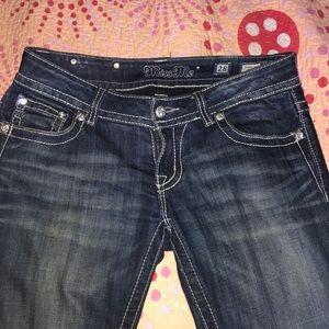 Size 28 dark denim miss me jeans