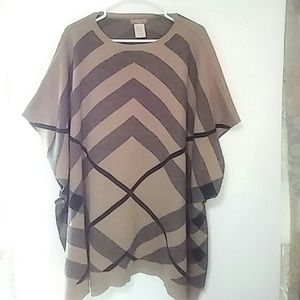 Poncho sweater.  One sz fits most